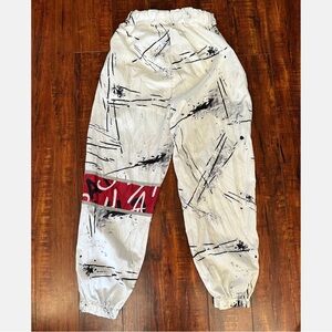 Stylish White Graphic Pants